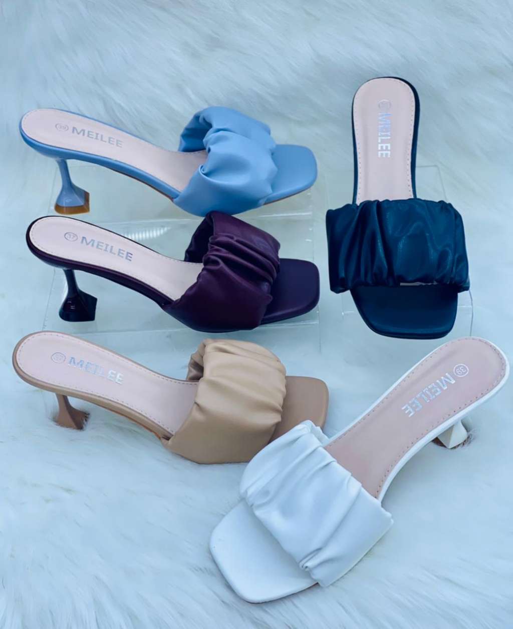  Mules en cuir 