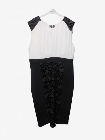  Robe mixte blanc noir