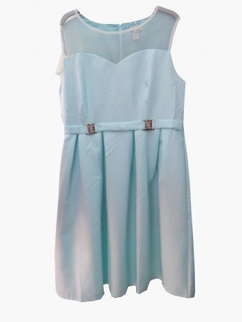  Robe avec semi grillage
