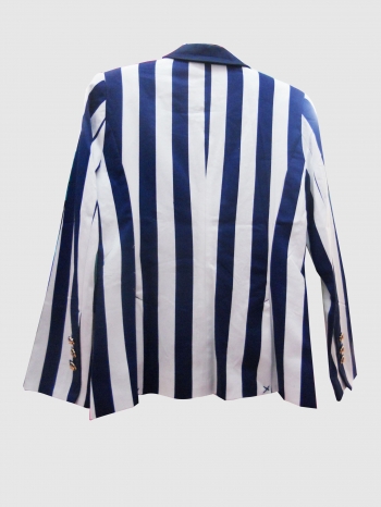  Veston Bleu strillée