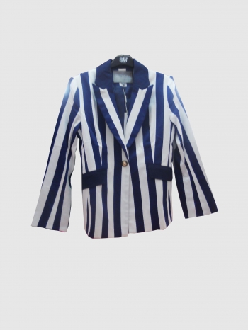  Veston Bleu strillée