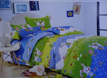  Drap imprimé Lapinou