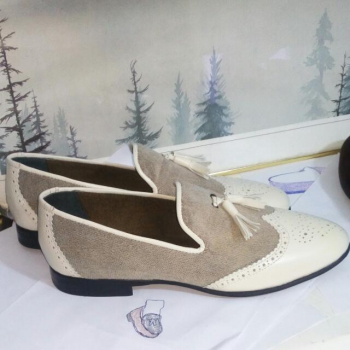  Louboutin Cuir et Din deux pompons