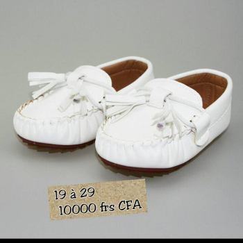  Mokazzin cuir white