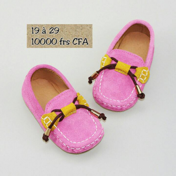  Mokassin pink 2 ponpons