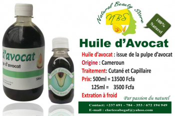 Huile d'avocat bio