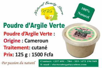  Poudre d'argile verte 