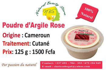  Poudre d'argile rose