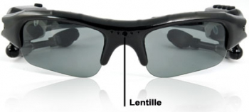  lunette bluetooth + ecouteur + mp3 + camera espion