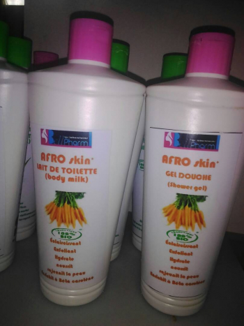  Gel douche et lait de toilette à la carotte