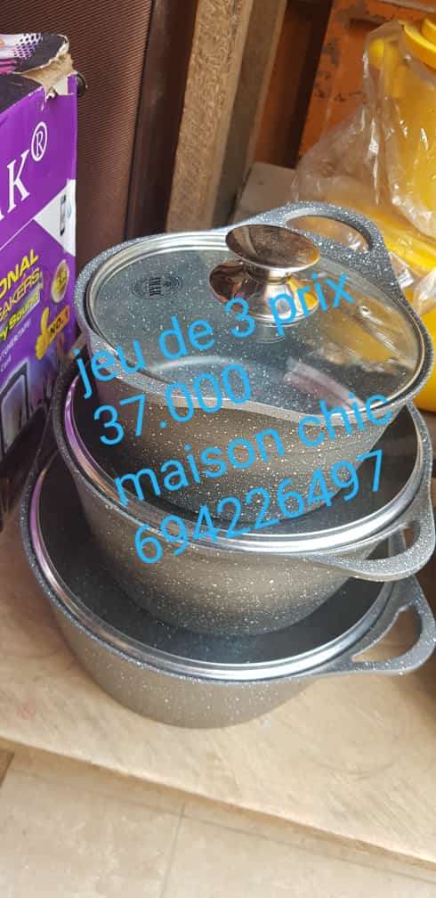  Jeu de 3 marmite