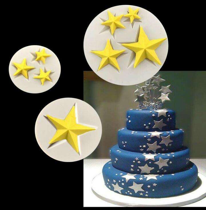  Moule etoile en silicone