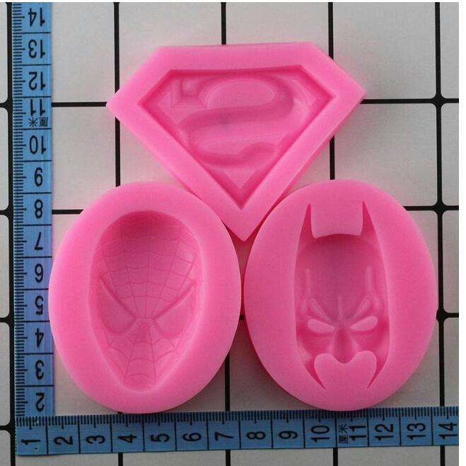  3 Moule en silicone super héros