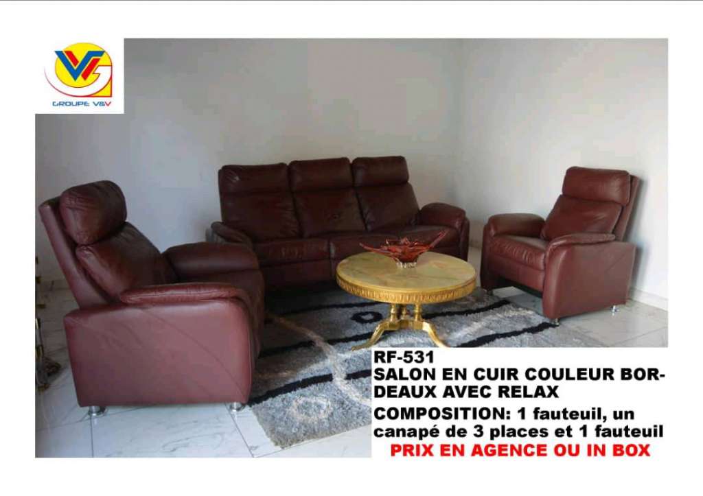  Salon de relaxation en cuir