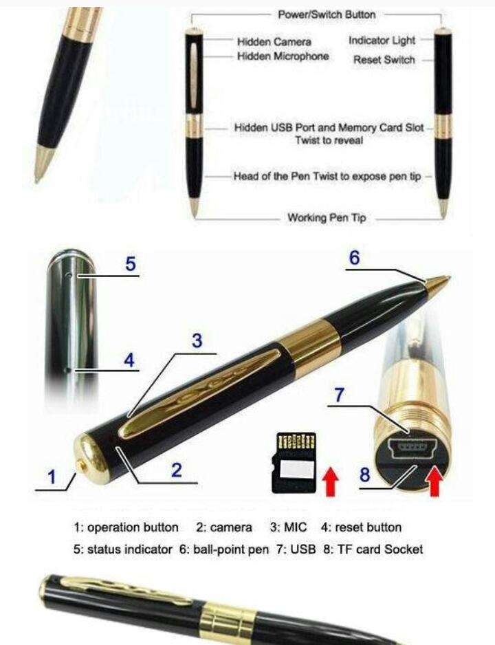  Stylo caméra recorder