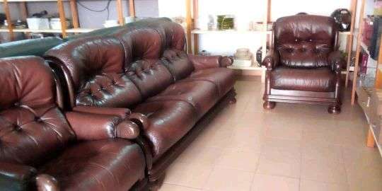  Salon en cuir 100 %