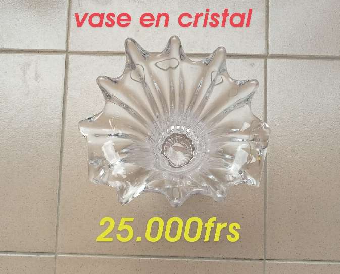  vase en cristal 