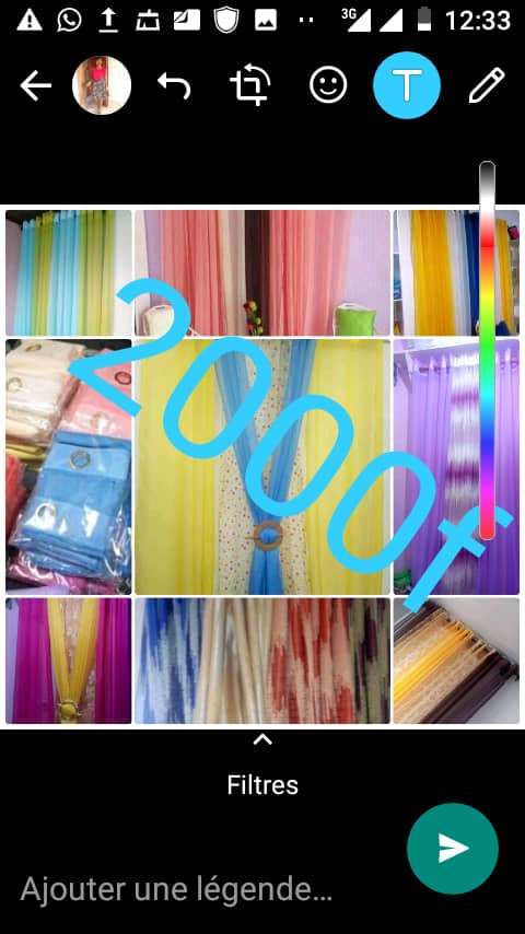  Rideaux 1 m/2.5
