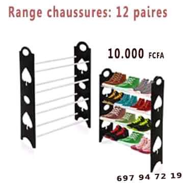  Range chaussures 12 paires 