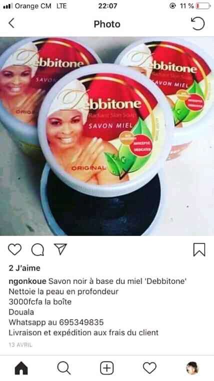  Savon noir à la base de miel &quot;Debbitone&quot;