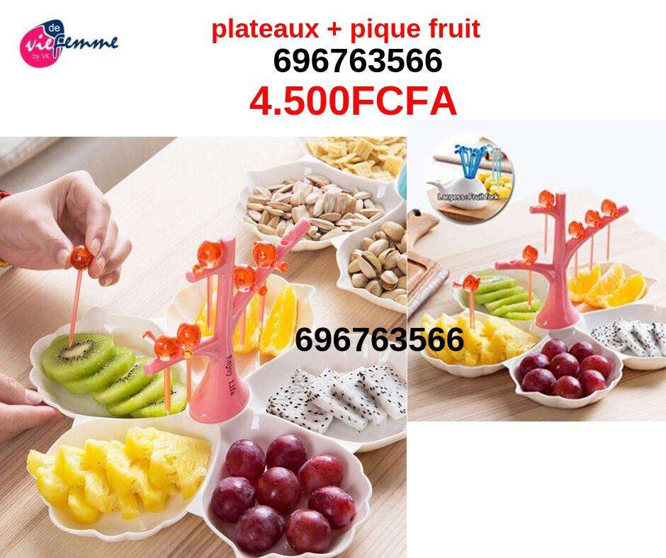  Plateau + pique fruit