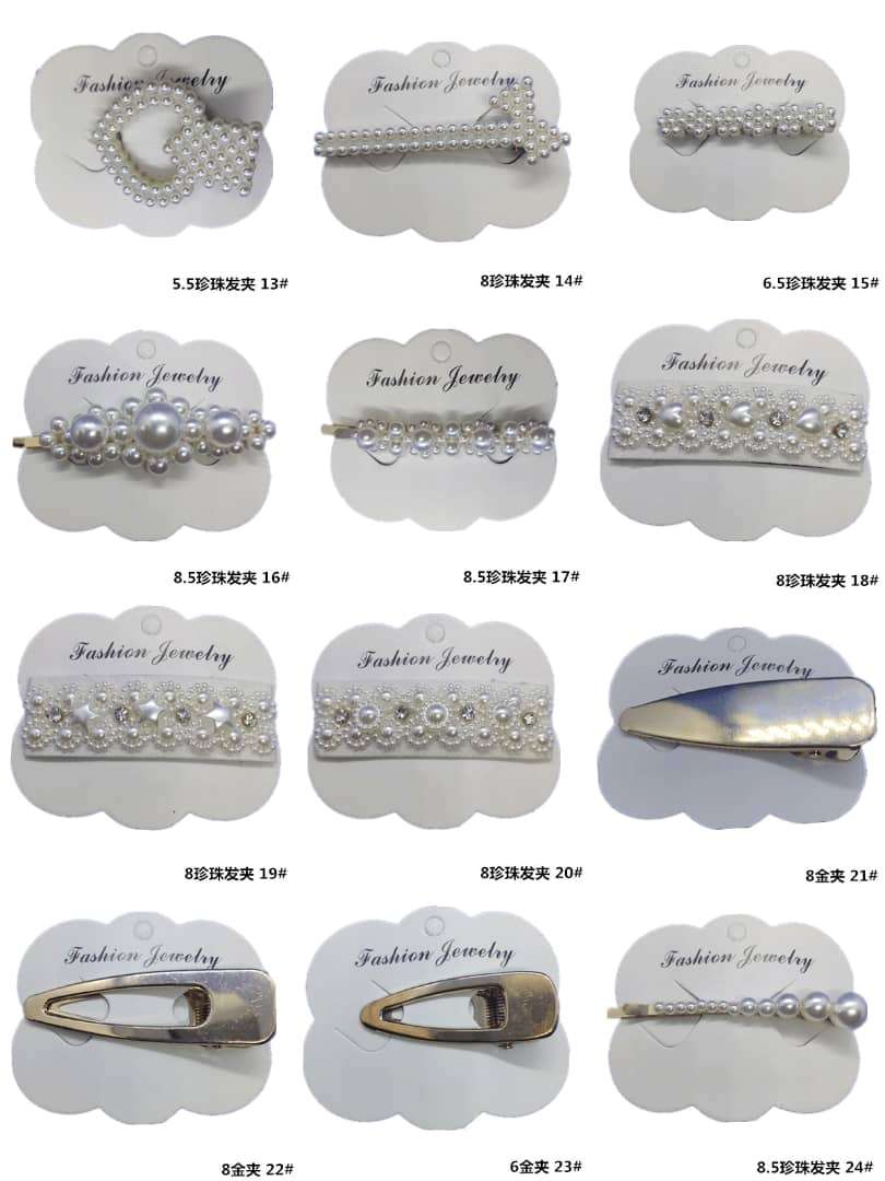  25 pieces de barrettes