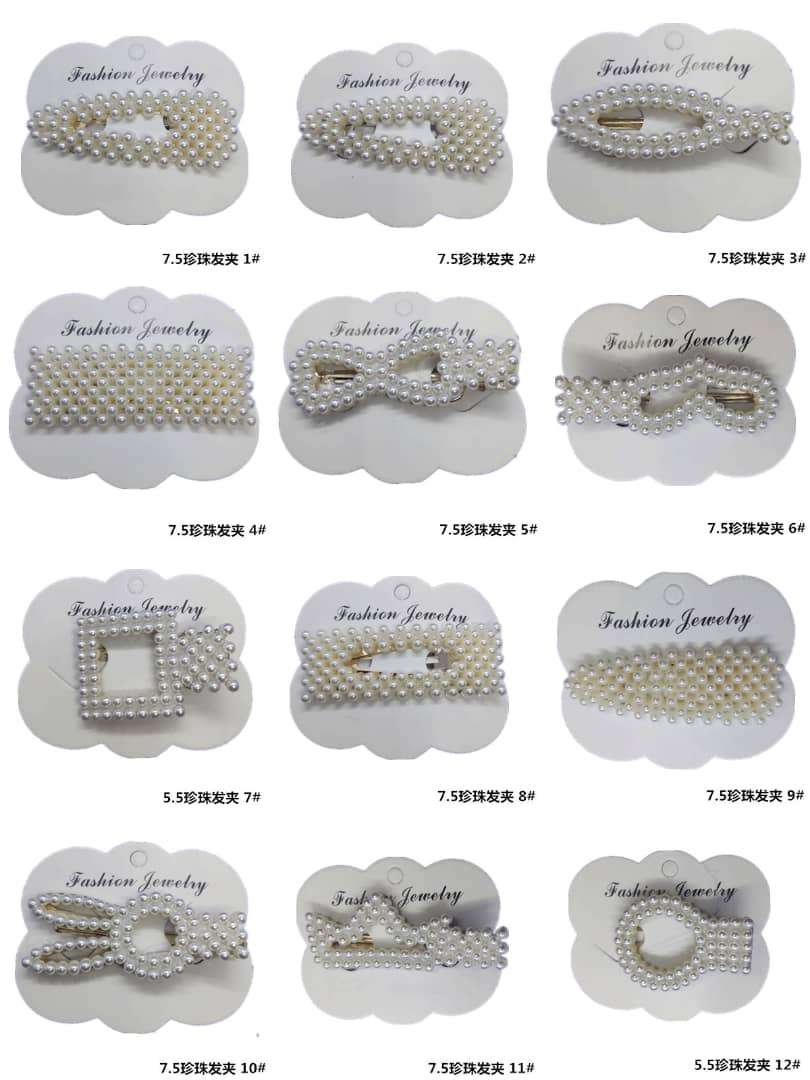  25 pieces de barrettes