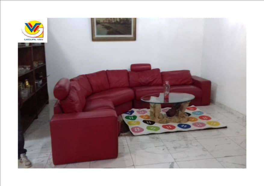  Salon d angle en cuir 100 %