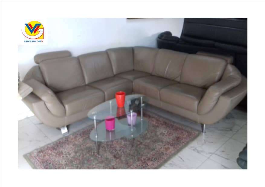  Salon en cuir 100 %