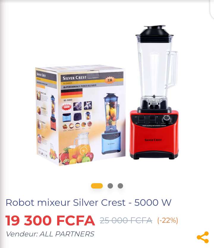  Mixeur 5000W en promo 