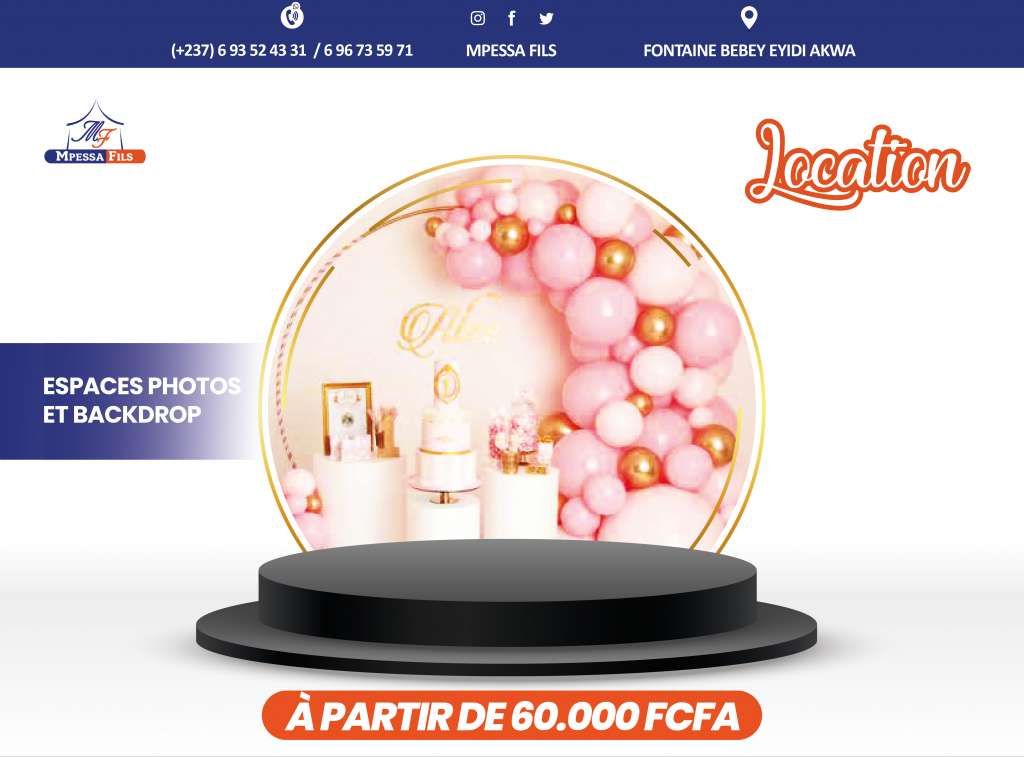  Espace photo avec backdrop 