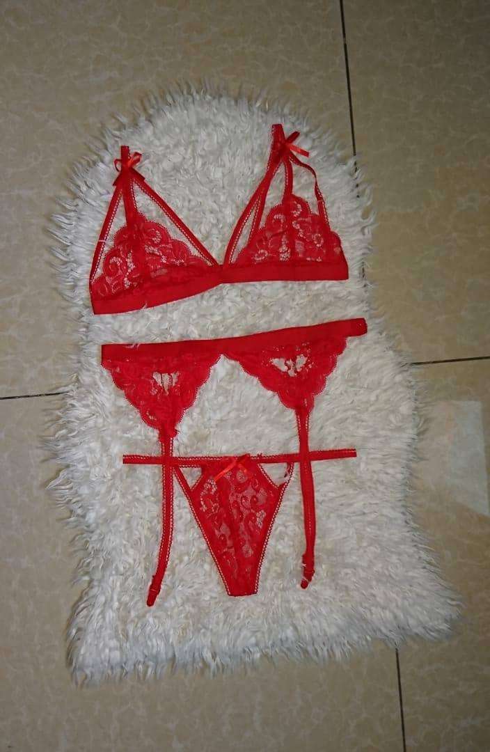  Ensemble lingerie fine 3 pièces taille L