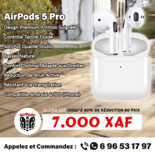  AirPods 5 Pro résistant à la transpiration 