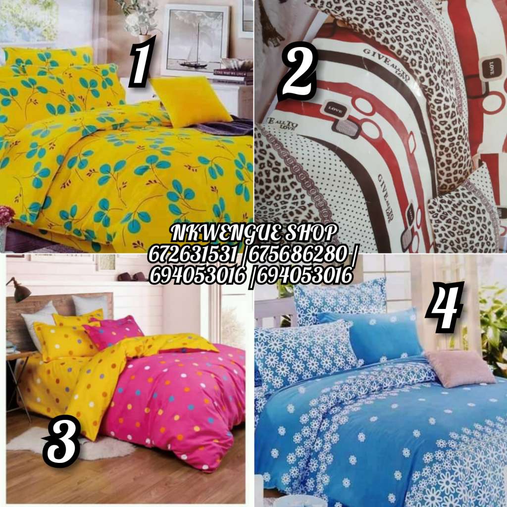  Draps 3places 100 %coton 