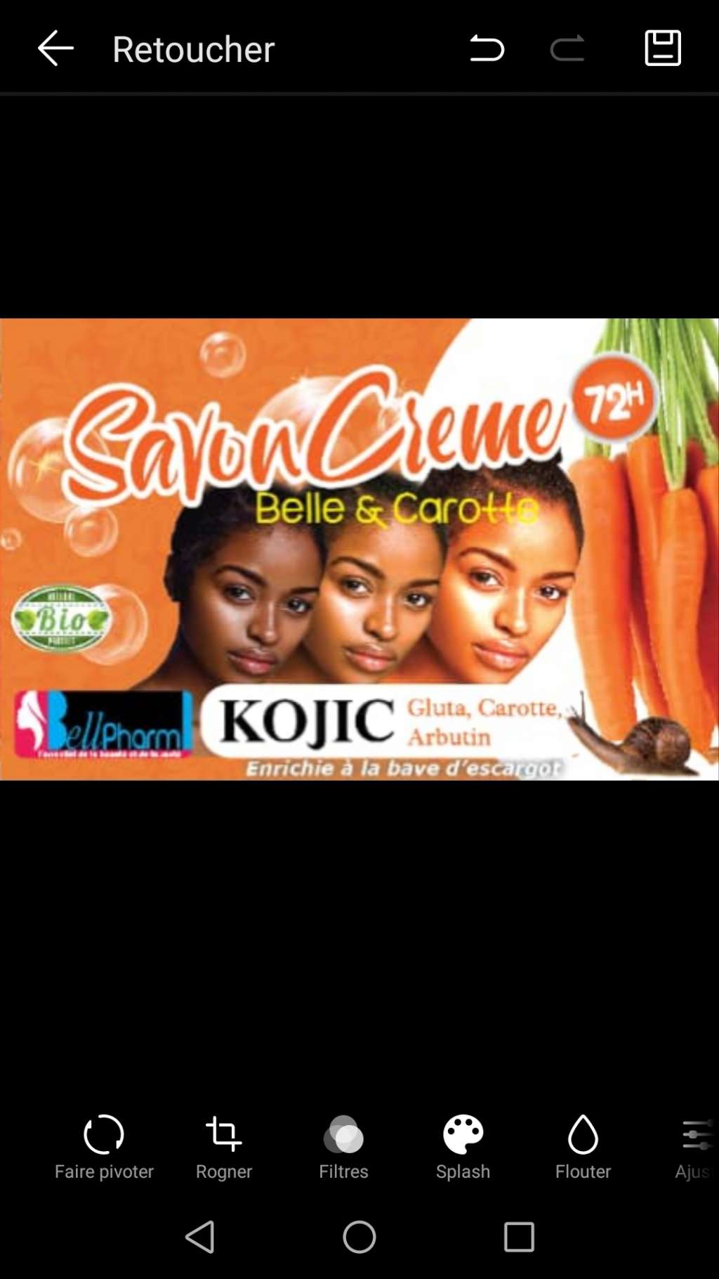  SAVON CREME BELLE ET CARROTE 