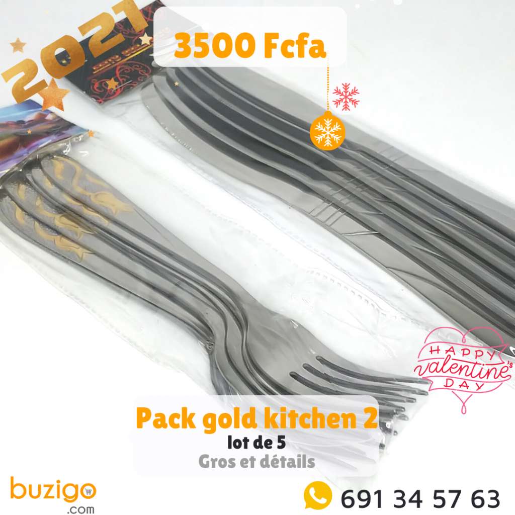 Pack gold kitchen 2