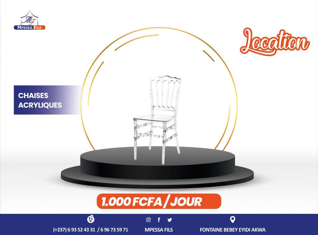  Location de chaise acrylique