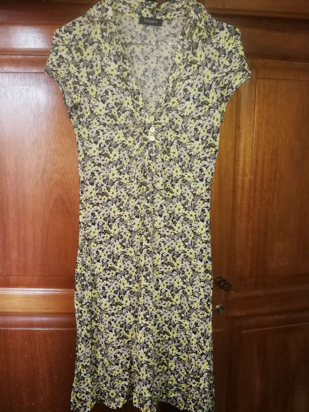  Robe fleurie verte