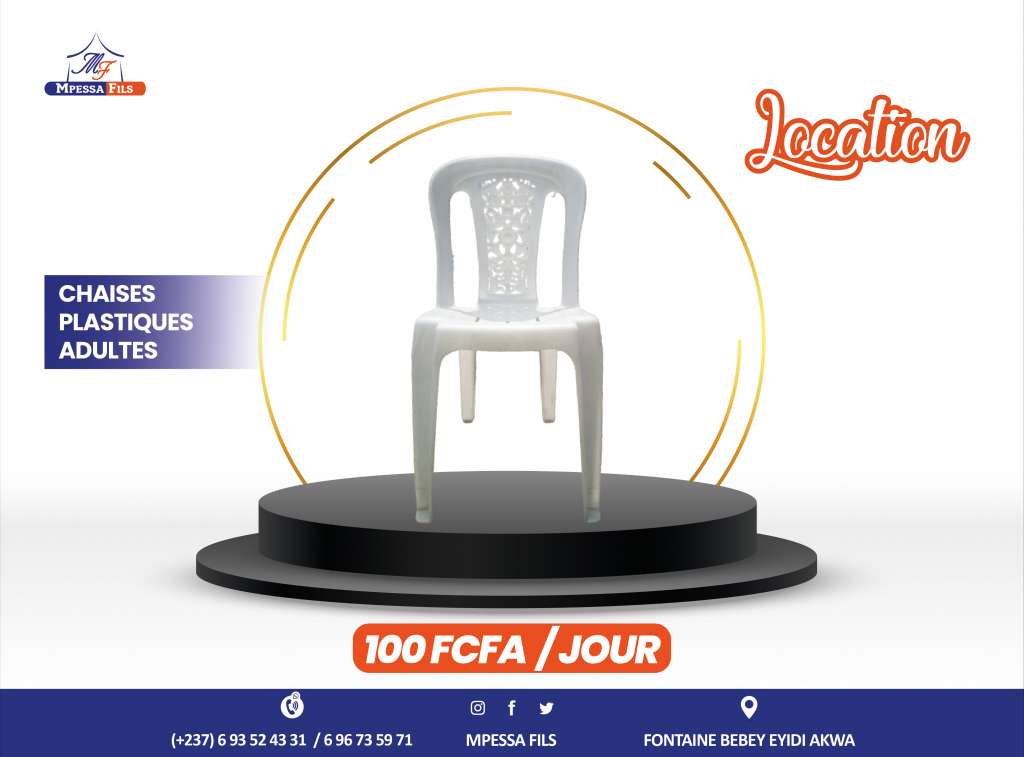  Location de chaise plastique adulte
