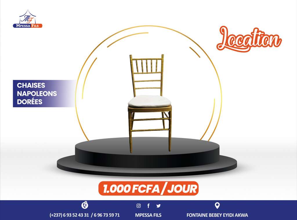 Location de chaise napoléon dorée adulte