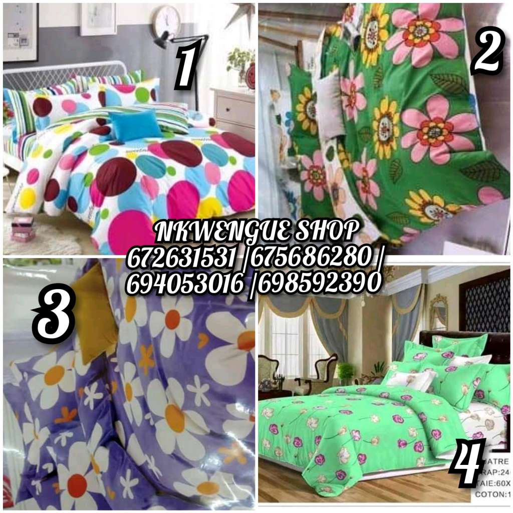  Draps 2places 100 %coton 