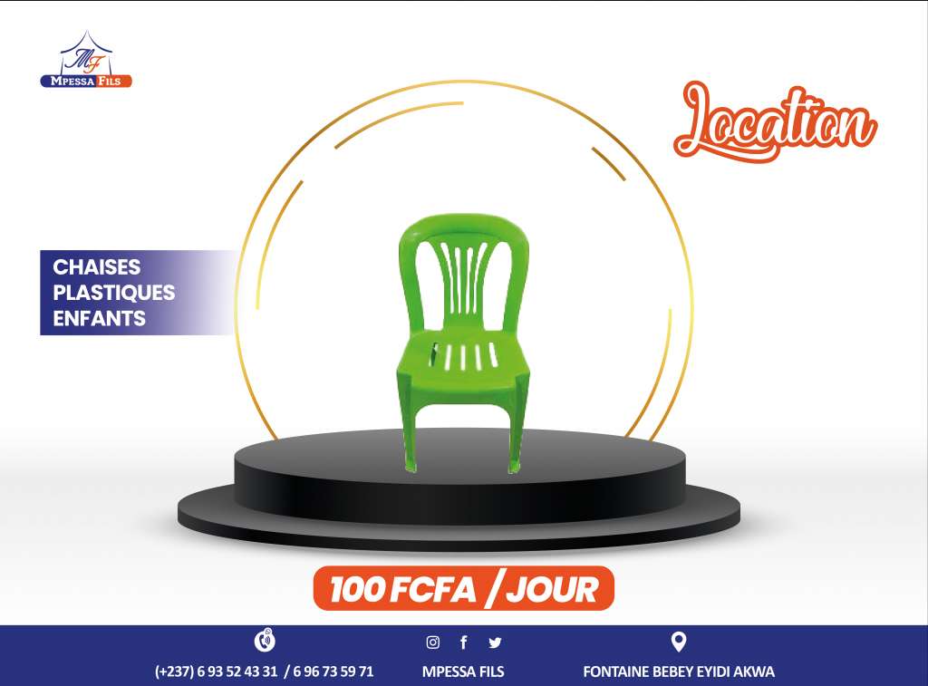  Location de chaise plastique enfant 