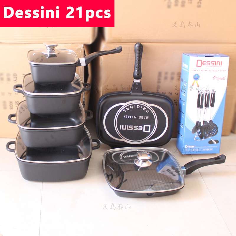  marmite anti adhésive DESSINI 21pcs
