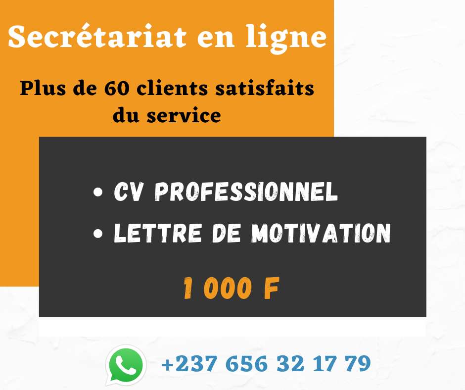  CV PROFESSIONNEL ET LETTRE DE MOTIVATION