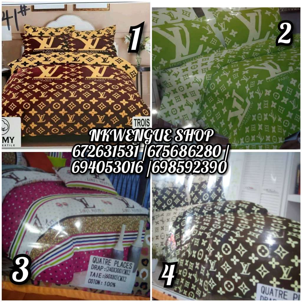  Draps 4places 100 %coton 