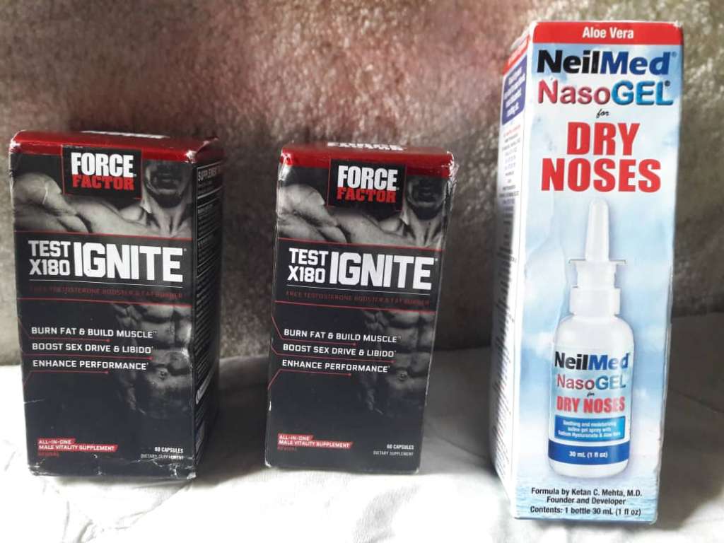  Supplément de Testostérone Force Factor et Gel Décongestionnant NASOGEL