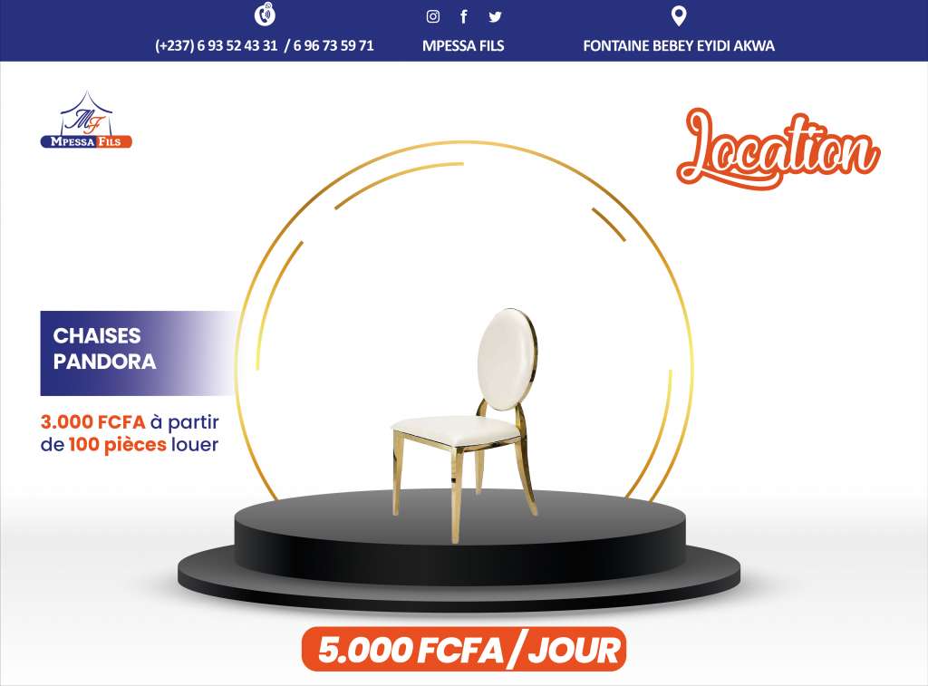  Location de chaise Pandora 