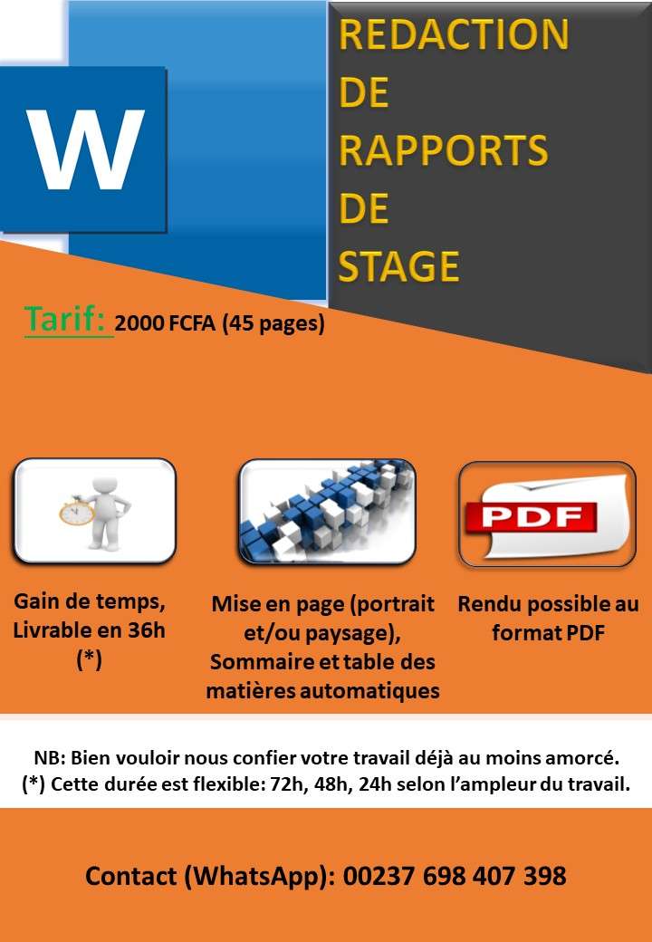  Mise en page de rapports et mémoires de stage