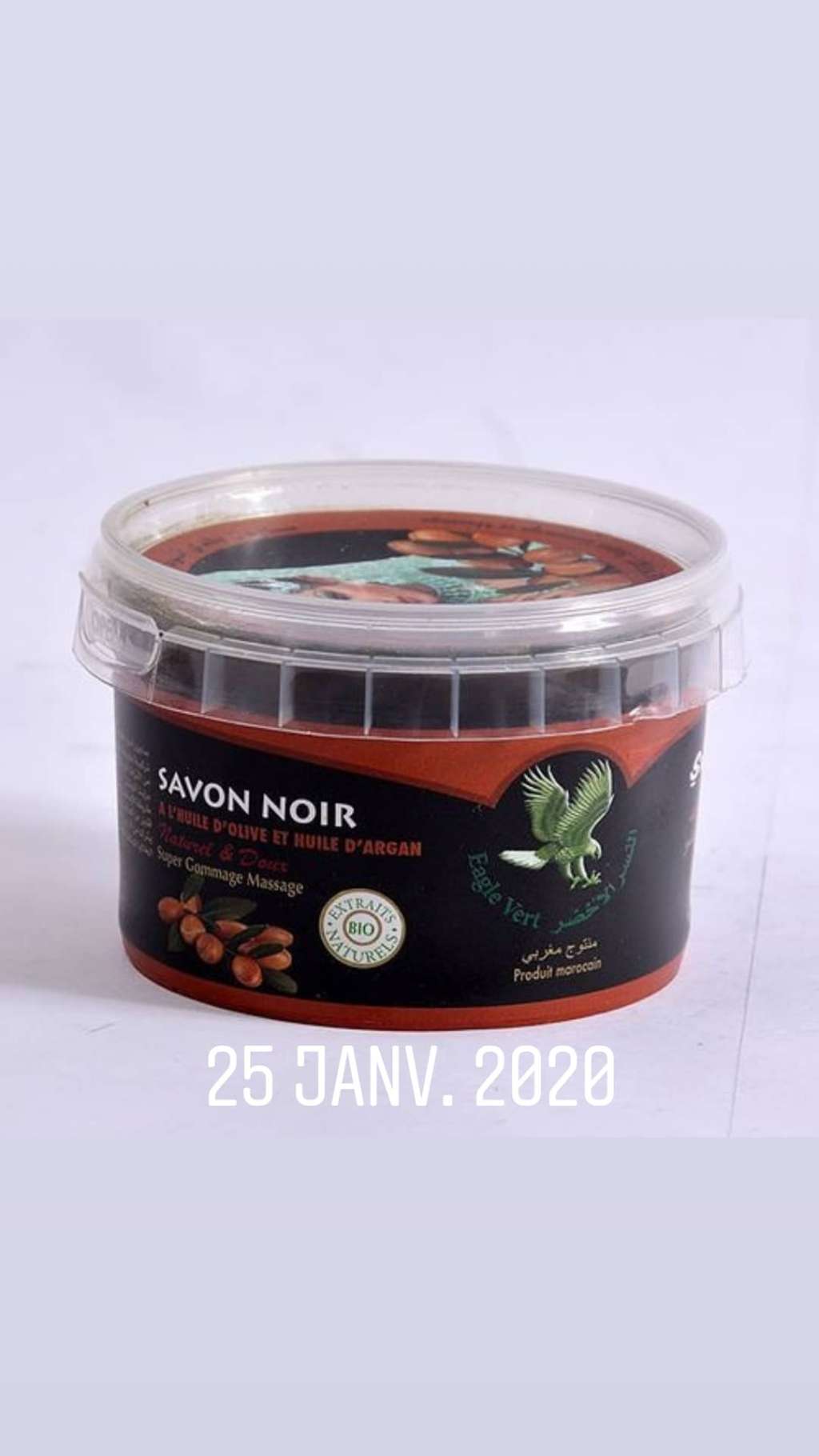  Savon noir à l'huile d'olive et argan 