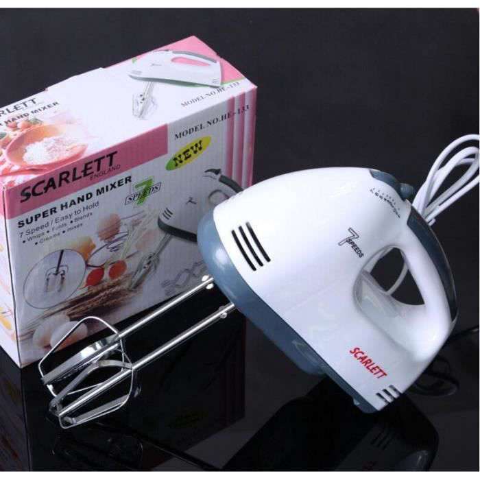 Batteuse Electrique - 180 W - Blanc Et gris